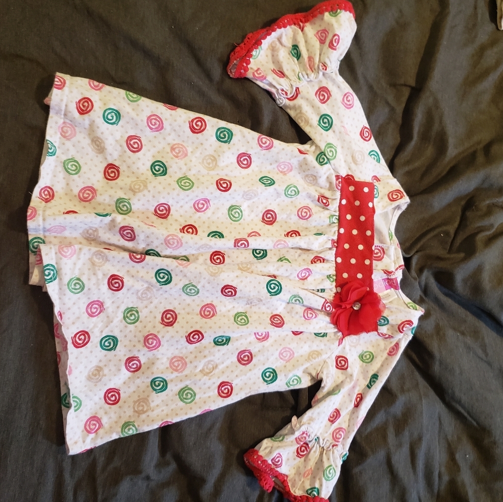 Goodlad, 5T, White with Pink, Red, Green